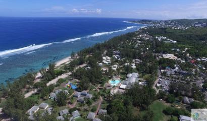 vue aérienne du village de corail