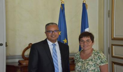 Le Président du Conseil départemental, Cyrille Melchior, a rencontré ce jeudi 21 juin la ministre des Outre-Mer Annick Girardin