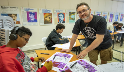 Les dessinateurs ont bénéficié des précieux conseils de l'auteur de la BD à succès "TiBurce".