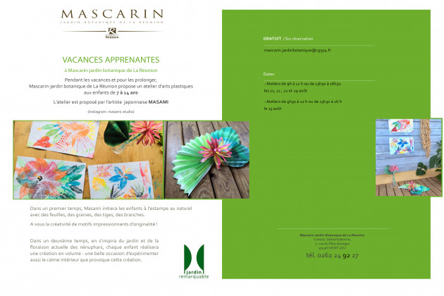 Vacances apprenantes à Mascarin-jardin botanique