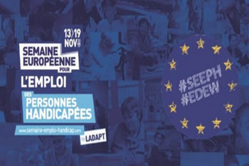 affiche de la Semaine Européenne de l’emploi des personnes handicapées