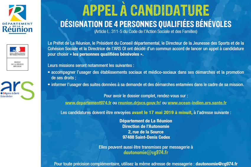 Appel à Candidature Pour La Désignation De 4 Personnes Qualifiées ...