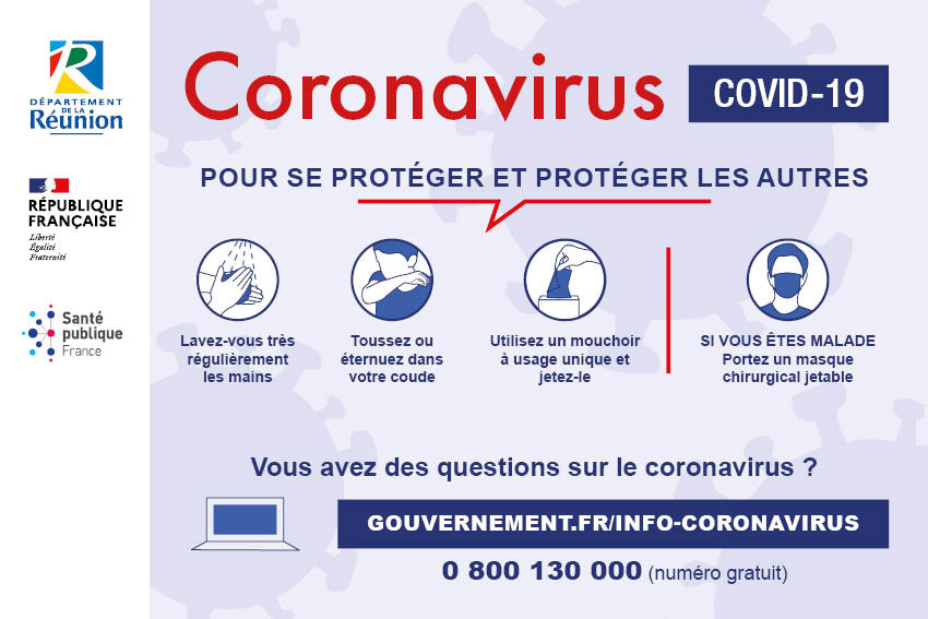 Coronavirus (Covid-19) : Rappel Des Gestes-barrières