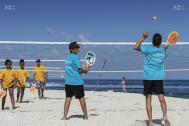 Match de Beach Tennis entre le Collège Plateau Caillou et celui de l’Oasis